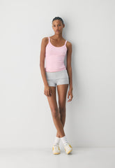 HomeStretch™ Rib Spectrum Cami Tank - MILKSHAKE PINK