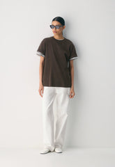 InterLock Cotton Pegasus T-Shirt - RICH MOCHA BROWN
