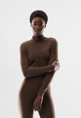 BUTTER Limit Zip-Up - RICH MOCHA BROWN
