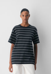 InterLock Cotton Pegasus T-Shirt - DARK NIGHT NAVY/WHITE