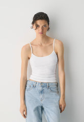 HomeStretch™ Rib Universal Cami Tank - WHITE
