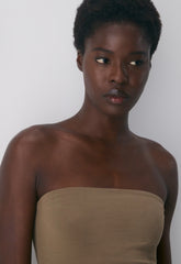 Casual Contour Hi-Hip Tube Top - FOLIO TAUPE