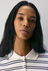 InterLock Cotton Eton Longsleeve - WHITE/ VILLA PINK