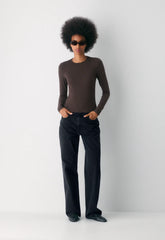 HomeStretch™ Smooth Solo Longsleeve - RICH MOCHA BROWN