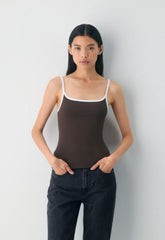 Original Contour Swoop Cami Tank - RCH MCH BRN/MTRPLS TP