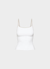 Original Contour Swoop Cami Tank - BRGHT WHT/ MTRPLS TP