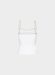 Original Contour Swoop Cami Tank - BRGHT WHT/ MTRPLS TP
