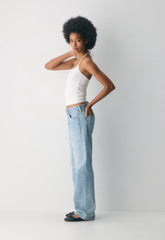 HomeStretch™ Smooth Deejay Halter Top - WHITE