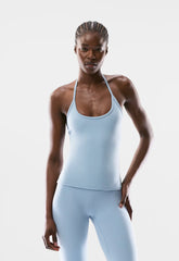LIFE Essential Cami Halter Top - RIPPLE BLUE