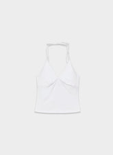HomeStretch™ Smooth Slowjam Halter Top - WHITE