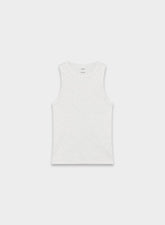 HomeStretch™ Rib Boombox Tank - HEATHER CLOUD WHITE