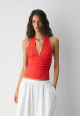Smooth Matter™ Wylder Halter Top - CHERRYBOMB RED