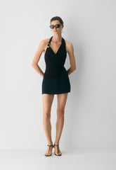 Smooth Matter™ Decanter Halter Top - BLACK/GOLD