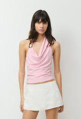 Smooth Matter™ Decanter Halter Top - MILKSHAKE PINK/SILVER