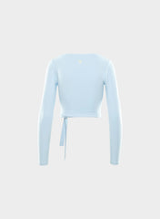 BUTTER Focal Wrap Longsleeve - VILLA BLUE