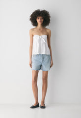 Bardot Tube Top - WHITE