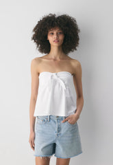 Bardot Tube Top - WHITE