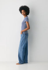 HomeStretch™ Rib Tune T-Shirt - HARBOUR NVY/RPPLE BLU