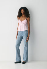 CottonWhisk™ Loulou Camisole - MILKSHAKE PINK/WHITE