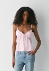 CottonWhisk™ Loulou Camisole - MILKSHAKE PINK/WHITE