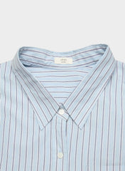 Reminisce Relaxed Poplin Shirt - WNSTN STRPE D BL/B WH