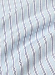 Reminisce Relaxed Poplin Shirt - WNSTN STRPE D BL/B WH