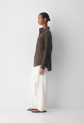 AirPlush Cotton™ Sail Shirt - RICH MOCHA BROWN
