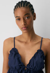 Caviar Poplin Camisole - HARBOUR NAVY