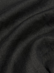 Portofino Linen Shirt - BLACK
