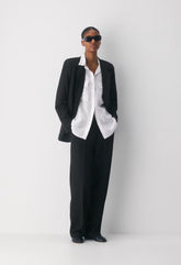 Utility Linen Shirt - HNDSN STRP WT/ADMIRAL