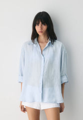 Archive Linen Shirt - MIDDAY BLUE