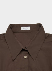 Blueprint Poplin Shirt - RICH MOCHA BROWN