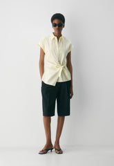 Blueprint Poplin Shirt - RB STP LMND/BRT WHT