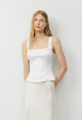 Caprice Satin Bustier - LIGHT BIRCH