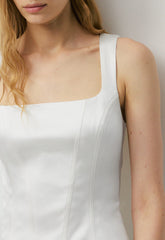 Caprice Satin Bustier - LIGHT BIRCH