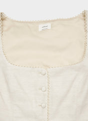 Octavo Bustier - CruiseLinen™ - UNDYED ECRU