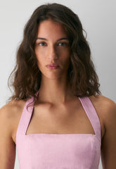 Whisper Linen Halter Top - SWEET PEA PURPLE