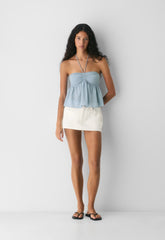 Pauline Halter Top - RIPPLE BLUE