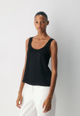 Asset Satin Top - BLACK