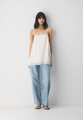 Serif Satin Camisole - LT BIRCH/ LT BIRCH