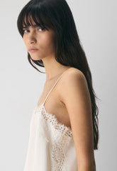 Serif Satin Camisole - LT BIRCH/ LT BIRCH