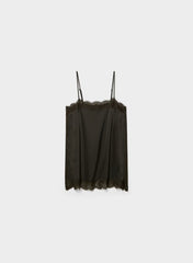 Serif Satin Camisole - CC N BROWN/CC NB BROWN