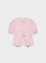 Violette Linen Blouse - SRPN CK LT BR/SWT P PL