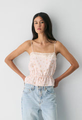 Pippin Silk Camisole - PALE PEACH/PINK