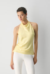 Audience Satin Halter Top - LEMONADE