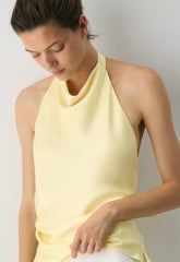 Audience Satin Halter Top - LEMONADE