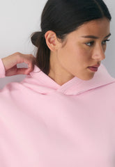 Cozy Sweatfleece Perfect Hoodie - MILKSHAKE PINK