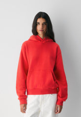 Cozy Sweatfleece Perfect Hoodie - CHERRYBOMB RED