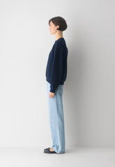 Cozy Sweatfleece Perfect Crew Sweatshirt - ADMIRAL