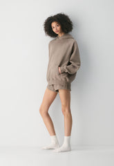 Cozy Sweatfleece Mega Raglan™ Hoodie - NOMAD TAUPE